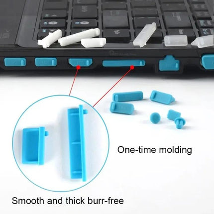 Universal 13-in-1 Silicone Anti-Dust Plugs for Laptop Protection
