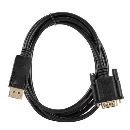 1.8m DP to VGA Converter Cable for Computer Connections black cable showing DisplayPort to VGA connectors for monitor mirroring and extension