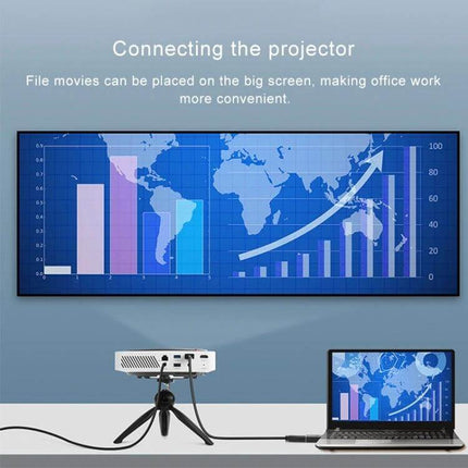 DisplayPort to HDMI Adapter for Laptop Monitor Connection connecting laptop to projector and HDTV for mirrored presentation and extended workspace