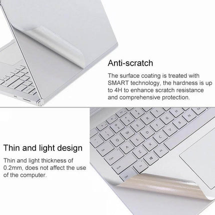 Protective Film Sticker Set for Microsoft Surface Book 2 15-Inch – anti-scratch thin 0.2mm screen protector maintaining touch sensitivity and 4H hardness
