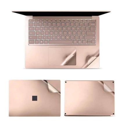 Protective Film and Sticker Set for Microsoft Surface Laptop 3, 13.5 Inch - rose gold full body scratch protection film and stickers
