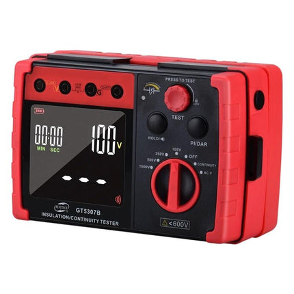 Benetech Digital Insulation Resistance Tester for Electrical Devices handheld red insulation/continuity tester with digital display and rotary dial
