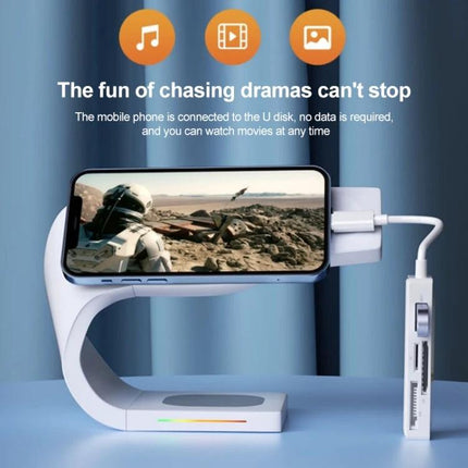 Compact Card Reader for Daily File Transfers from Memory Cards to Devices shown connecting a smartphone to an SD card for instant photo and video transfer