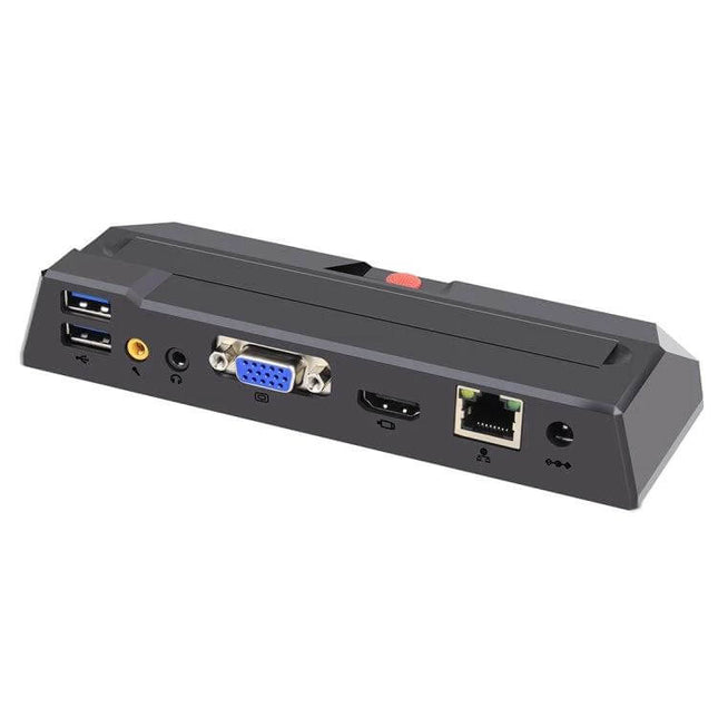 Zero Client R1 Mini PC for Secure Remote Desktop Use compact docking unit showing VGA, HDMI, Ethernet and USB ports for secure remote access