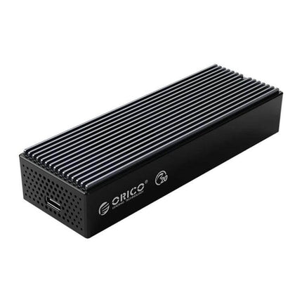 Orico Portable M.2 NVMe SSD Enclosure for External Storage in black aluminum with USB-C port, compact portable M.2 NVMe SSD enclosure