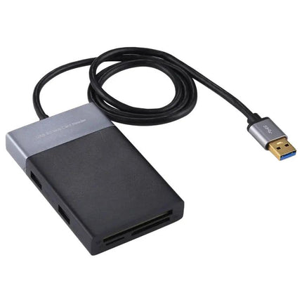 Versatile 6-in-1 Card Reader for Memory Cards and USB Ports