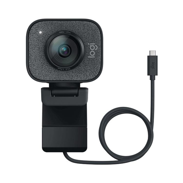 Logitech StreamCam Webcam de jeu Full HD 1080P / 60 ips avec mise au point automatique Port USB-C / Type-C pour diffusion en direct, microphone intégré