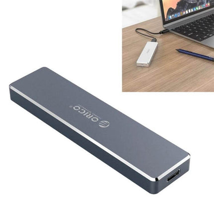 Orico Enclosure for M.2 SSD Storage via USB-C, Up to 2TB Capacity — slim aluminum M.2 NVMe external SSD enclosure with USB‑C port