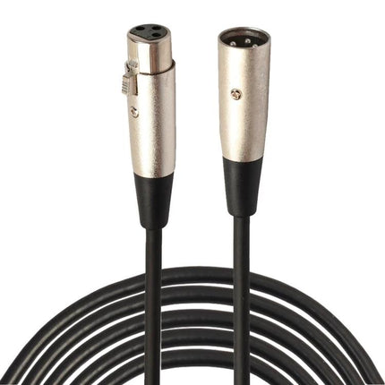 A Practical XLR Cable for Home Recording Sessions - 5m XLR male to female cable, tangle-free black cable for podcasting and home music setups