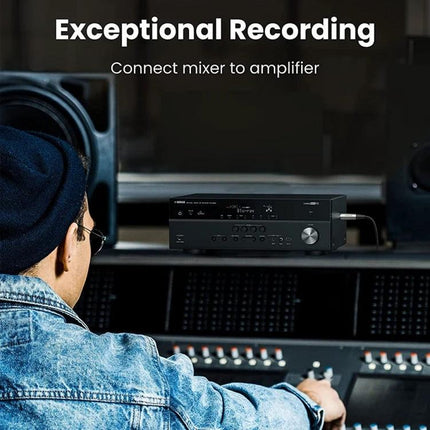 A Practical XLR Cable for Home Recording Sessions connecting a microphone to an audio interface in a home studio setup (5m length)