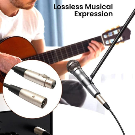 A Practical XLR Cable for Home Recording Sessions connecting microphone to interface for clear, tangle-free 5-meter home studio setup