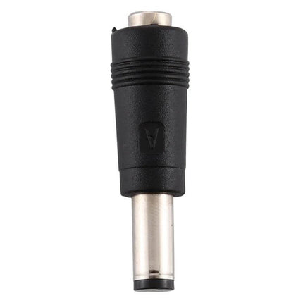 DC Power Plug Adapter for Sony Devices - 6.5x1.4mm to 5.5x2.1mm black cylinder adapter for converting charger plugs, compact travel-friendly