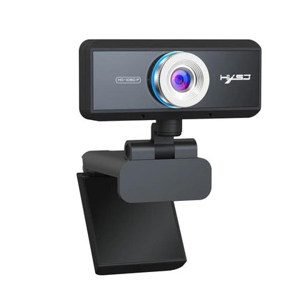 HXSJ Adjustable Webcam for Video Calls and Conferences 1080P adjustable-angle webcam with built-in microphone for home office and classes