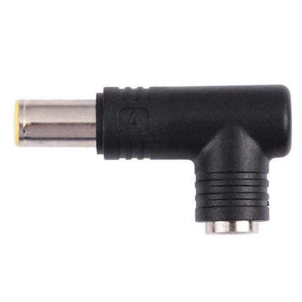 Plug and Play DC Power Adapter Connector for IBM Devices - 7.9x5.5mm male to 5.5x2.5mm female right-angle adapter
