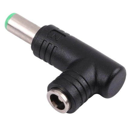 DC Power Adapter Connector for 6.3mm to 5.5mm Plugs black right-angle adapter for converting older chargers to newer devices