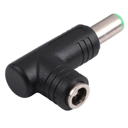 DC Power Adapter Connector for 6.3mm to 5.5mm Plugs black right-angle adapter for converting older power plugs to newer devices