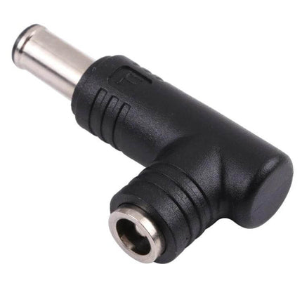DC Power Adapter Connector: 6.0mm Male to 5.5mm Female for Device Compatibility - black right-angle adapter for chargers and LED devices