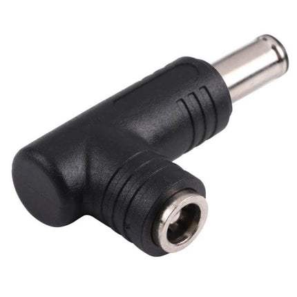 DC Power Adapter Connector: 6.0mm Male to 5.5mm Female for Device Compatibility - black right-angle adapter for routers, LED lights, travel chargers