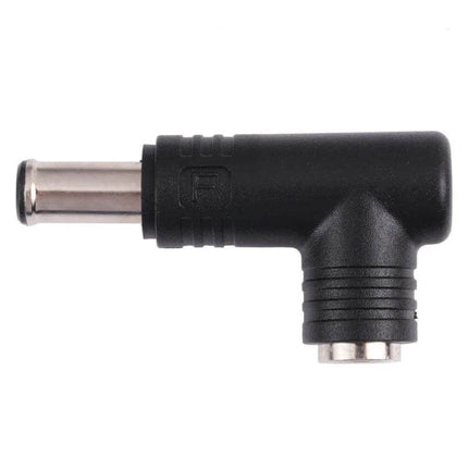 DC Power Adapter Connector: 6.0mm Male to 5.5mm Female for Device Compatibility - black right-angle adapter for mismatched plugs