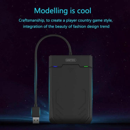 Unitek 2.5-Inch Hard Drive Enclosure for Easy Data Storage compact black USB 3.0 2.5-inch SATA HDD SSD external drive enclosure