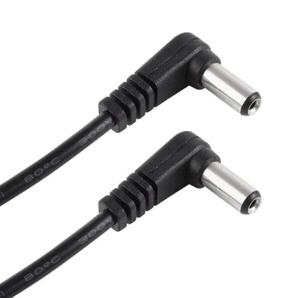 Replacement DC Power Cable for Laptops, 30cm Length – 5.5x2.1mm right-angle TPE cable for compact travel or home office