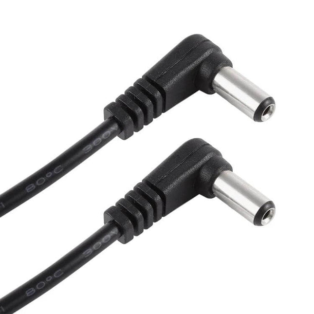 Replacement DC Power Cable for Laptops, 30cm Length – 5.5x2.1mm right-angle TPE cable for compact travel or home office