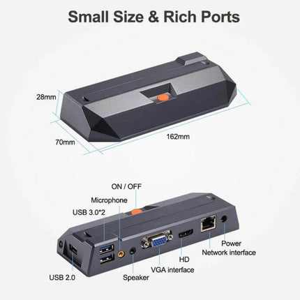 Compact Mini PC for Windows and Linux Everyday Computing compact mini desktop with VGA, HDMI, USB ports and network interface