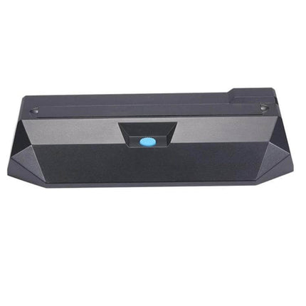 R1 Compact Mini PC for Everyday Home Computing Tasks black plastic compact mini PC showing front panel and power button