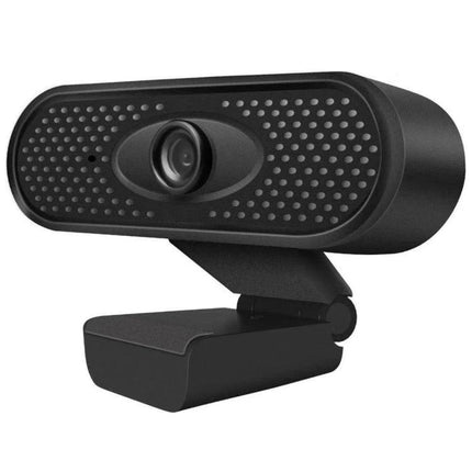High-Definition USB Webcam with Microphone for Video Calls - 1080P USB webcam on adjustable clip for clear video calls and reliable audio