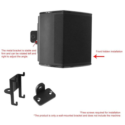 Wall Mount Bracket For Compact Wall Speakers For Living Room black metal bracket for Bose Virtually Invisible 300
