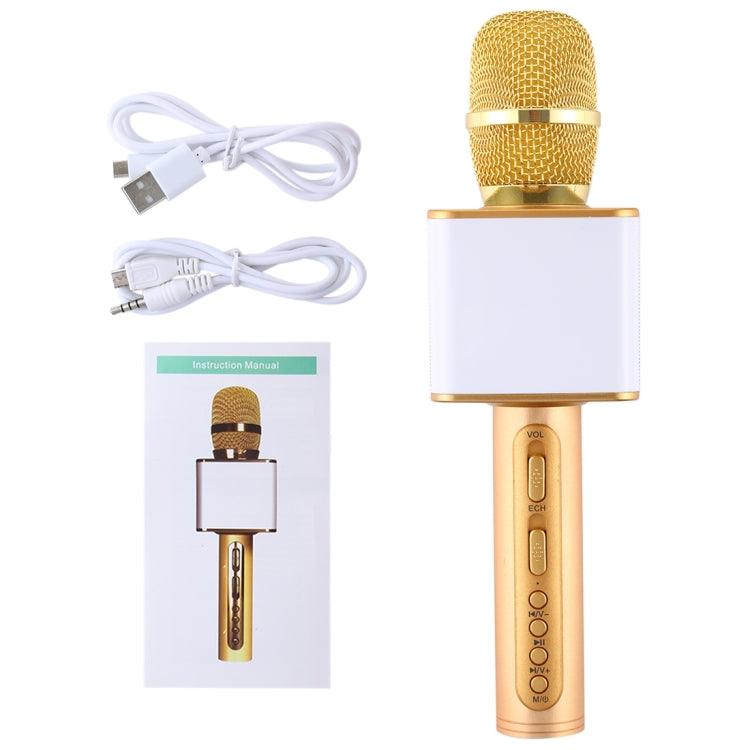 Bluetooth Wireless Handheld Karaoke Microphone with Dual Speakers and High Sound Quality