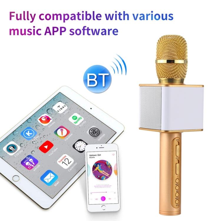 Bluetooth Wireless Handheld Karaoke Microphone with Dual Speakers and High Sound Quality