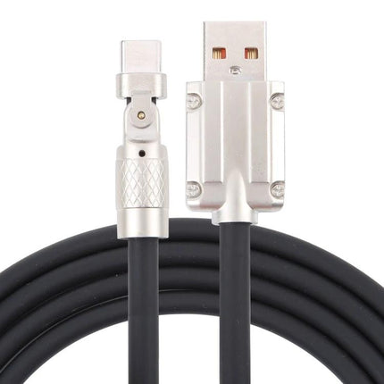 Mech Series USB-C Cable for Everyday Device Charging - durable right-angle USB-C to USB-A charging cable, metal connectors and tangle-resistant cord