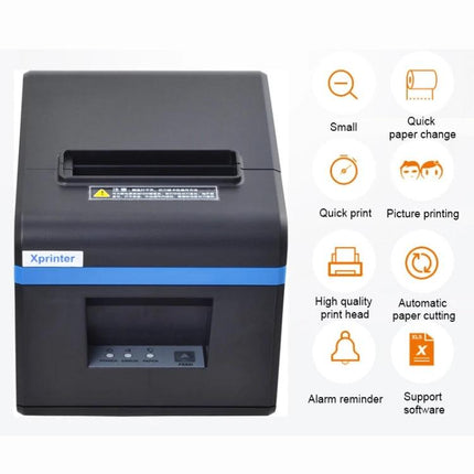Xprinter XP-N160II Thermal Printer for Barcode Applications - compact thermal label and receipt printer for retail and warehouse use