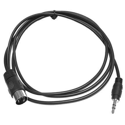Essential Cable for Connecting Phone to Home MIDI Setups – 3.5mm stereo to 5-pin DIN cable for connecting phone to home MIDI keyboard or stereo system
