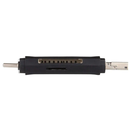 Versatile Card Reader for Everyday Data Transfer on the Go - compact multi-port SD card reader with USB 2.0 for quick photo and file transfers