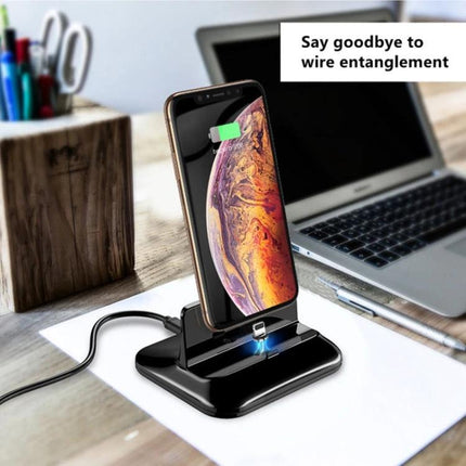 Versatile Magnetic Base for Charging Devices at Home Daily showing smartphone charging on a three-connector magnetic dock