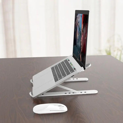 Foldable Adjustable Laptop Stand for Home and Office Use