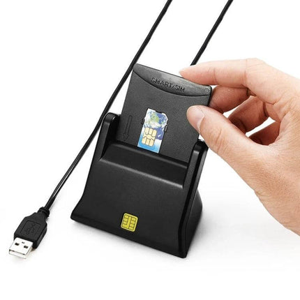 Rocketek Smart Card Reader for Online Banking Security USB smart card docking station with hand inserting card