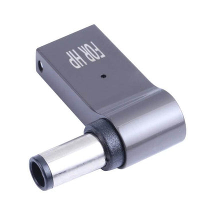 Compact USB-C Charging Adapter for HP Laptops and Computers - compact gray HP-compatible USB-C power plug for travel and office use