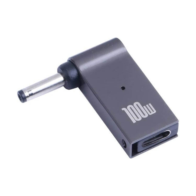 Compact USB-C to DC Adapter for Laptop Charging - compact 100W USB-C to DC tip converter for travel and everyday laptop charging