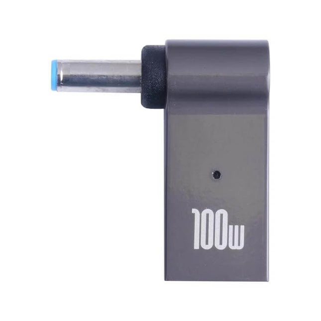 100W USB-C to DC Charging Adapter for Laptop Power Needs - compact 100W adapter with DC barrel plug for travel, meetings, and on-the-go charging
