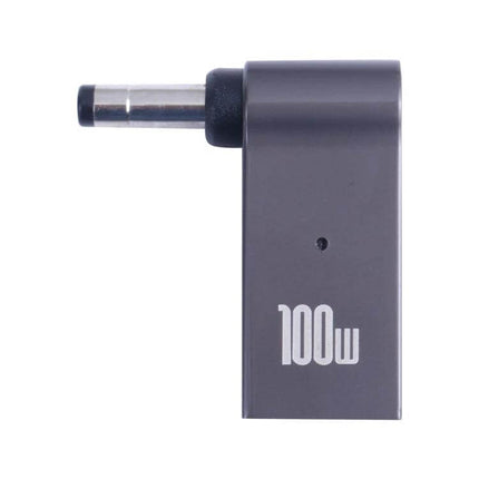 100W USB-C to DC Charging Adapter for Lenovo Laptops - USB-C female to DC 4.0x1.7mm male 100W adapter in gray for Lenovo charging