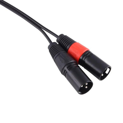 Adapter Cable for Linking Devices to Audio Mixers in Daily Use – 3.5mm to dual 3-pin XLR adapter cable for laptop or smartphone hookups