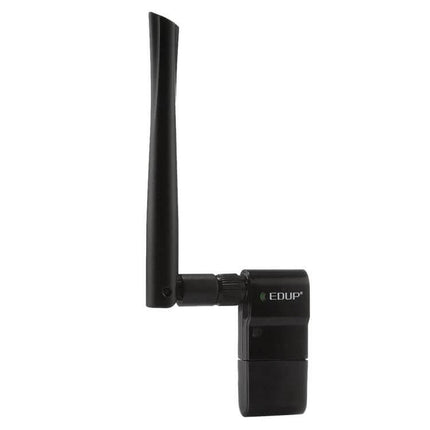 EDUP EP-AC1635 Wireless USB Adapter for Laptops and PCs black high-gain external antenna USB WiFi dongle for improved 2.4GHz/5GHz signal