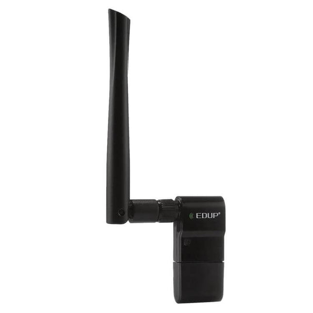 EDUP EP-AC1635 Wireless USB Adapter for Laptops and PCs black high-gain external antenna USB WiFi dongle for improved 2.4GHz/5GHz signal