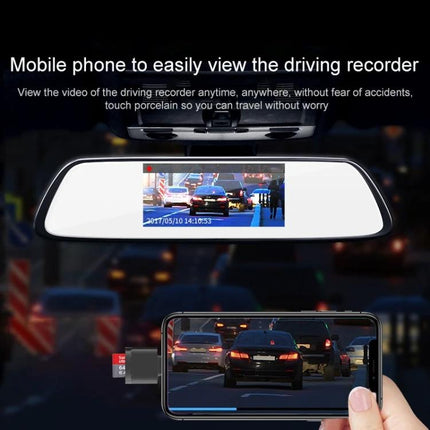 Handy Adapter for Mobile Device Storage on the Go connecting 8 Pin phone to TF card for viewing dashcam video on the move