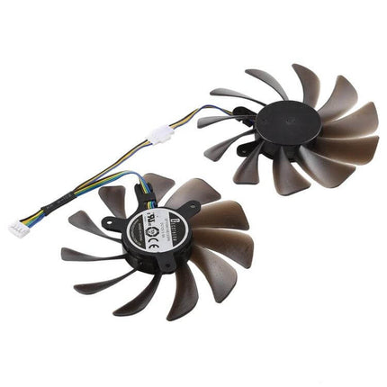 Alt Tag: Graphics Card Cooling Fan for Heat Dissipation, 95mm Diameter replacement 4-wire fan for Zotac GeForce GTX 1080 Ti AMP overheating