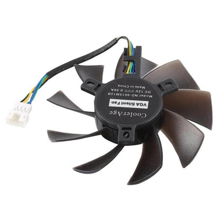 85mm Diameter Replacement Cooling Fan for PC Graphics Cards - DC 12V 0.5A replacement GPU cooling fan with 4-pin connector