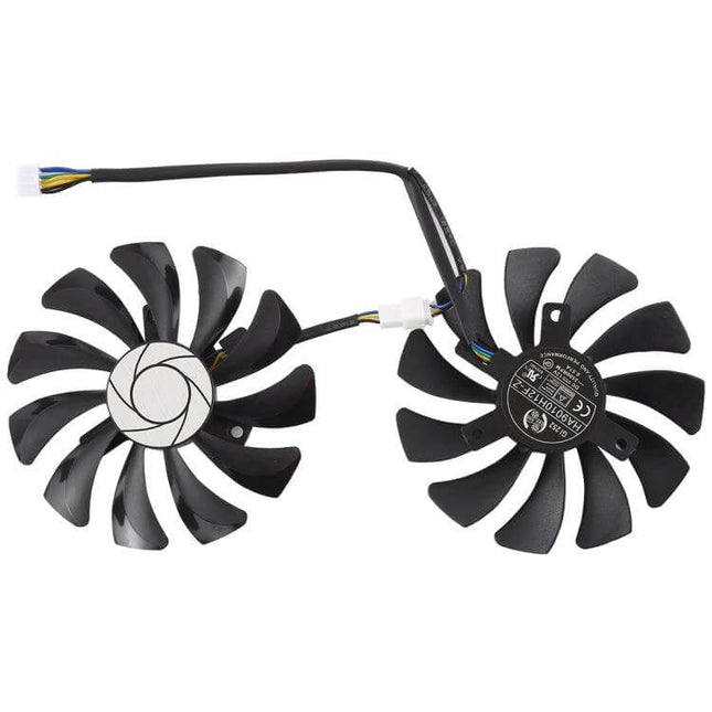 Cooling Fan for MSI GeForce GTX 1050 and 1060 Graphics Cards, 85mm - replacement 85x85x12mm dual fan set with 3-pin connector for GPU cooling